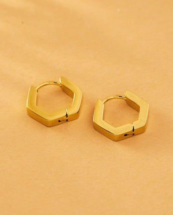 Polygon Hoop Earrings