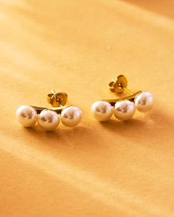 Pearl Cuff Earrings