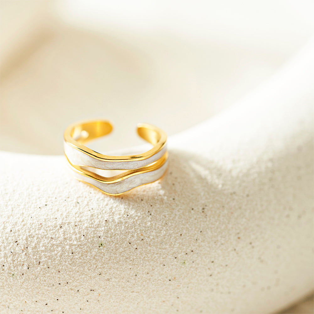 Tidal Wave Opal Ring