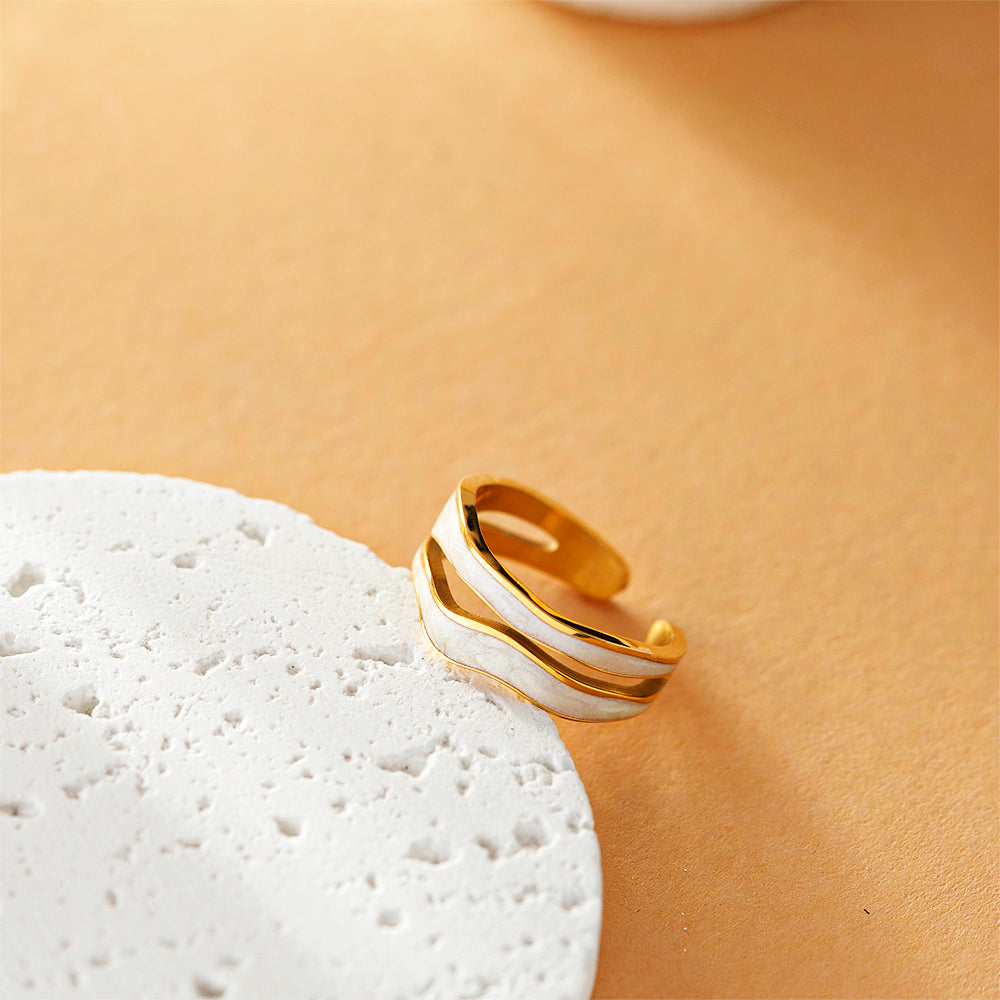 Tidal Wave Opal Ring