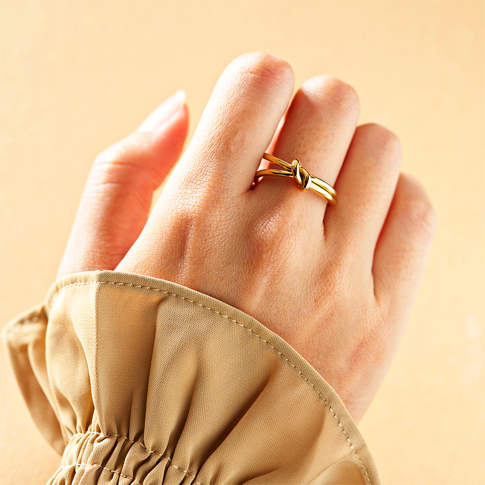 Gold Knotted Ring
