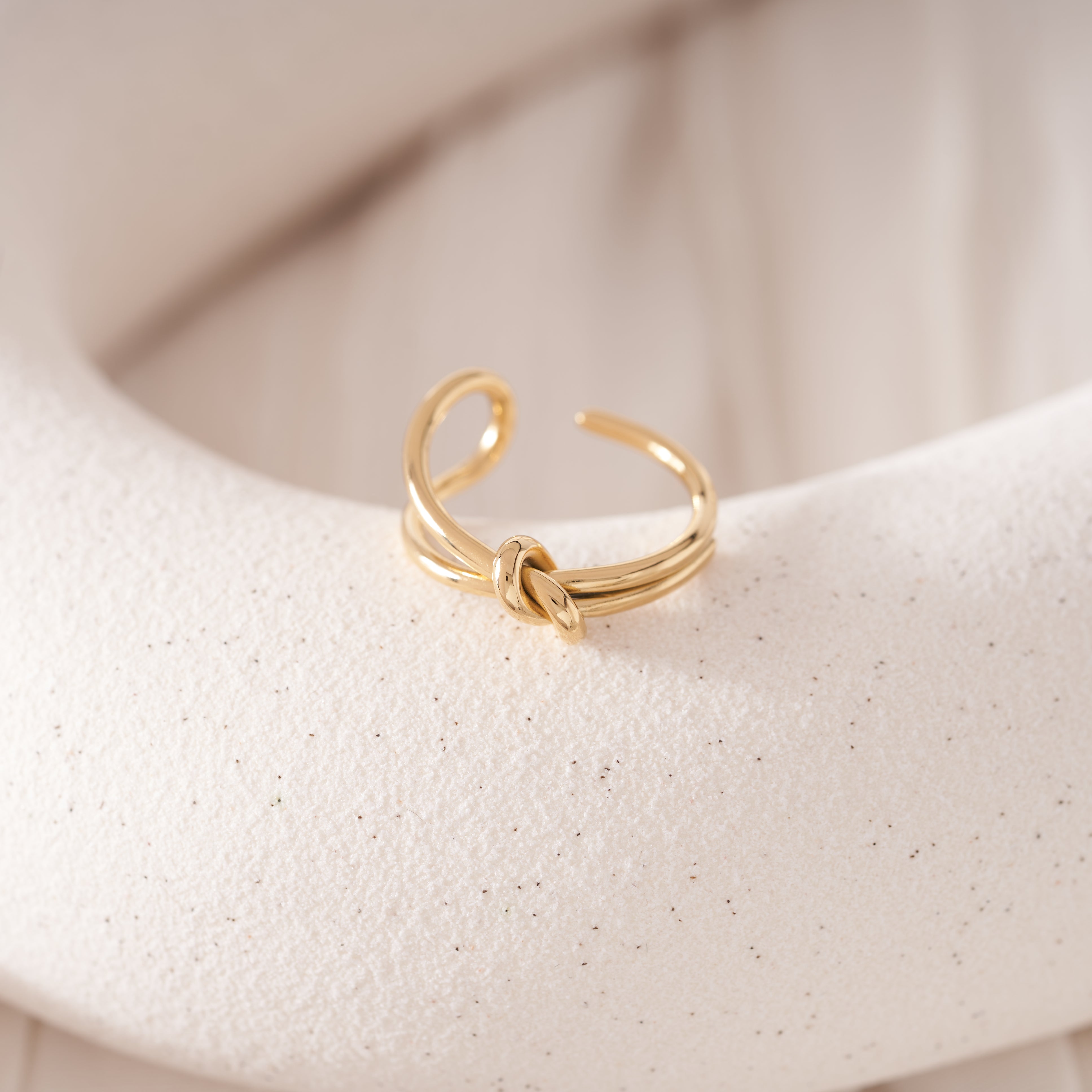 Gold Knotted Ring