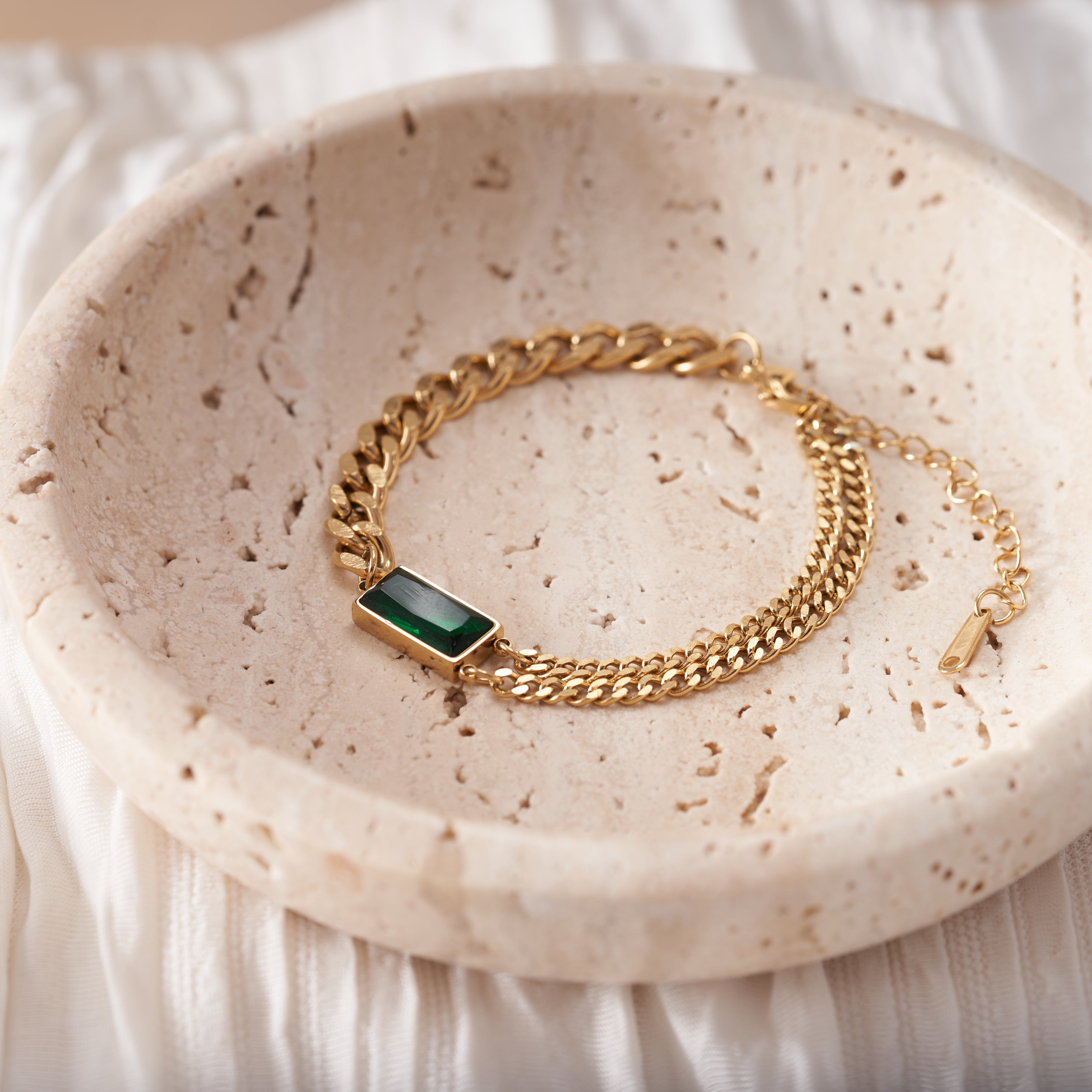 Rope Emerald Bracelet