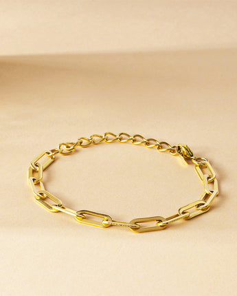 Paper Clip Gold Bracelet