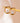 U-Shaped Pearl Hoop Earrings