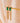 Gold Chain Emerald Stud Earrings