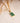 Lined Green Pendant Necklace