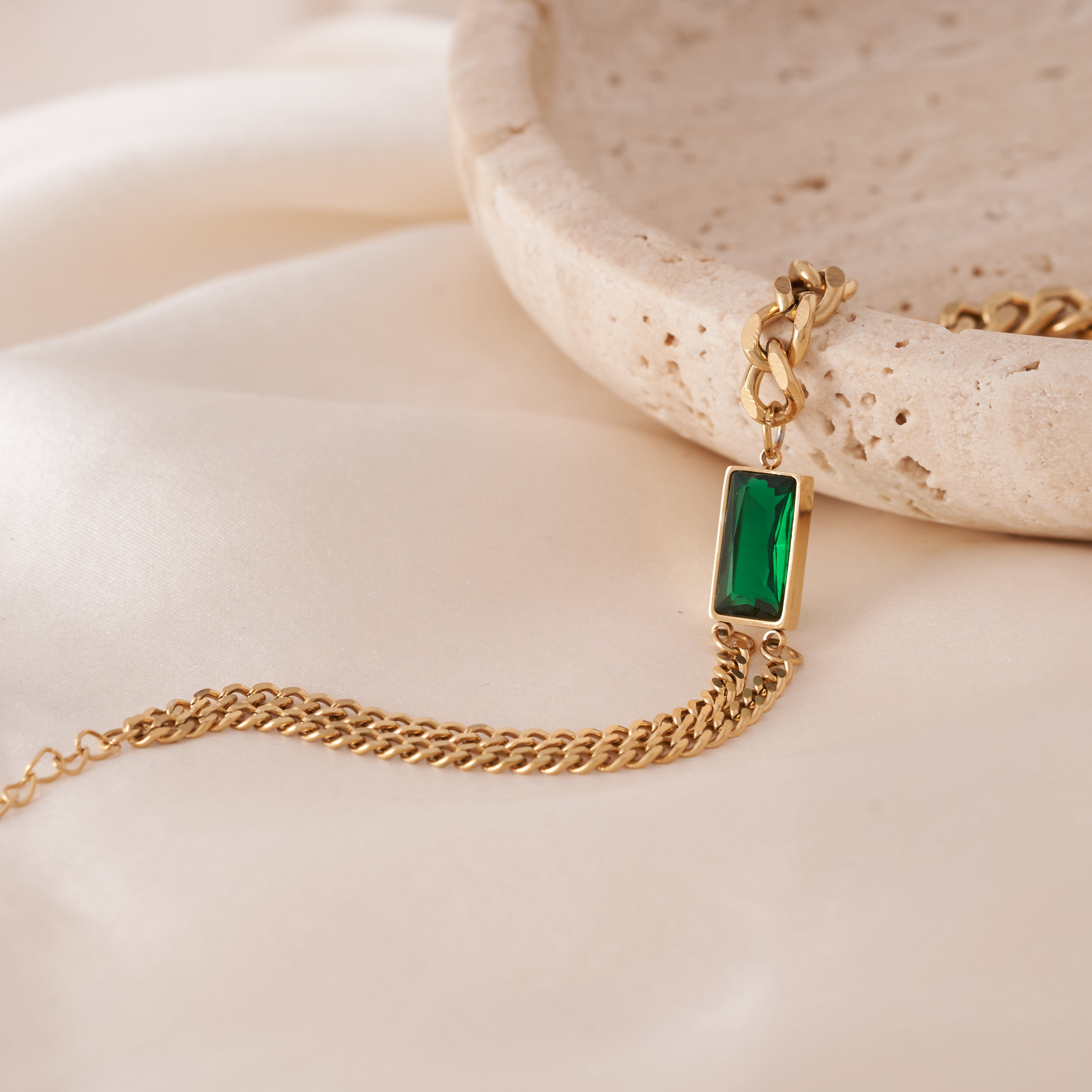 Rope Emerald Bracelet