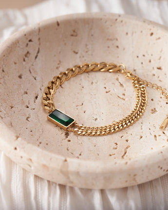 Rope Emerald Bracelet