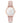 Emma Pink Leather Silver / White