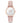 Lola Pink Leather Rose Gold / White
