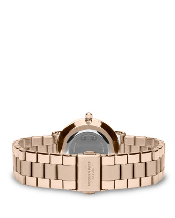 Emma Rose Gold Stainless Link / Grey