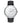 Parker Black Leather Silver / White