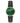 Sophia Black Leather Gold / Green